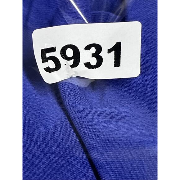 Lauren Ralph Lauren Ruched Sheath Dress 16W Royal Blue Cowl Neck Classic - Picture 14 of 14